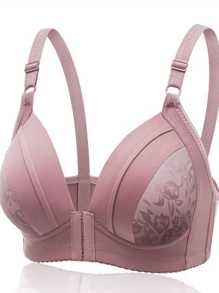 Bralette Wireless Soft - 푸시업 브라 프론트 클로저 여성 브래지어,