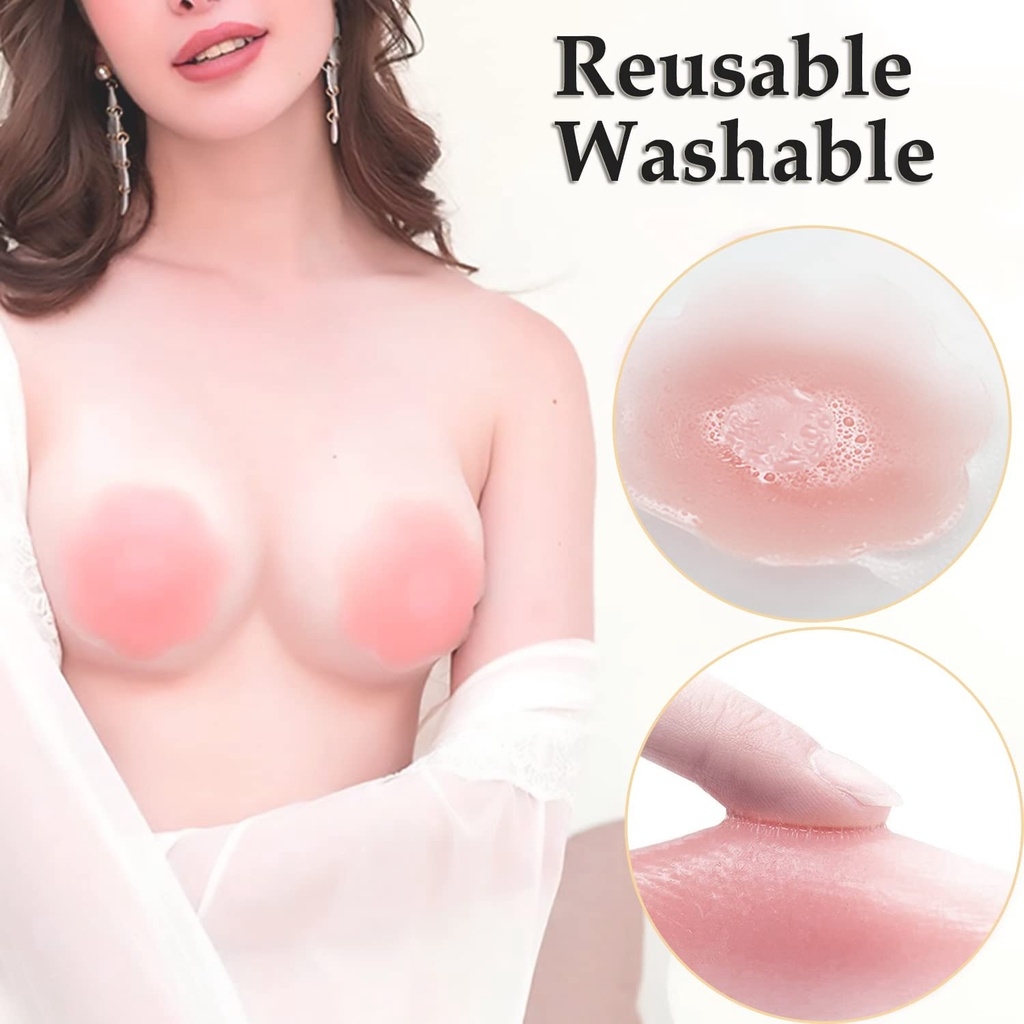 6/12개입 투명 셀프 접착식 가슴 패치 재사용 가능  - Nipple Cover Pasties 리뷰 및 가격