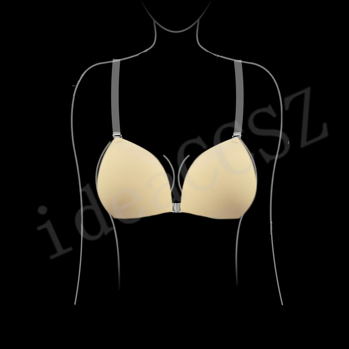 여성용 스티키 브라, 백리스 웨딩드레스용 실리콘 플런지 - Nipple Cover Pasties 리뷰 및 가격