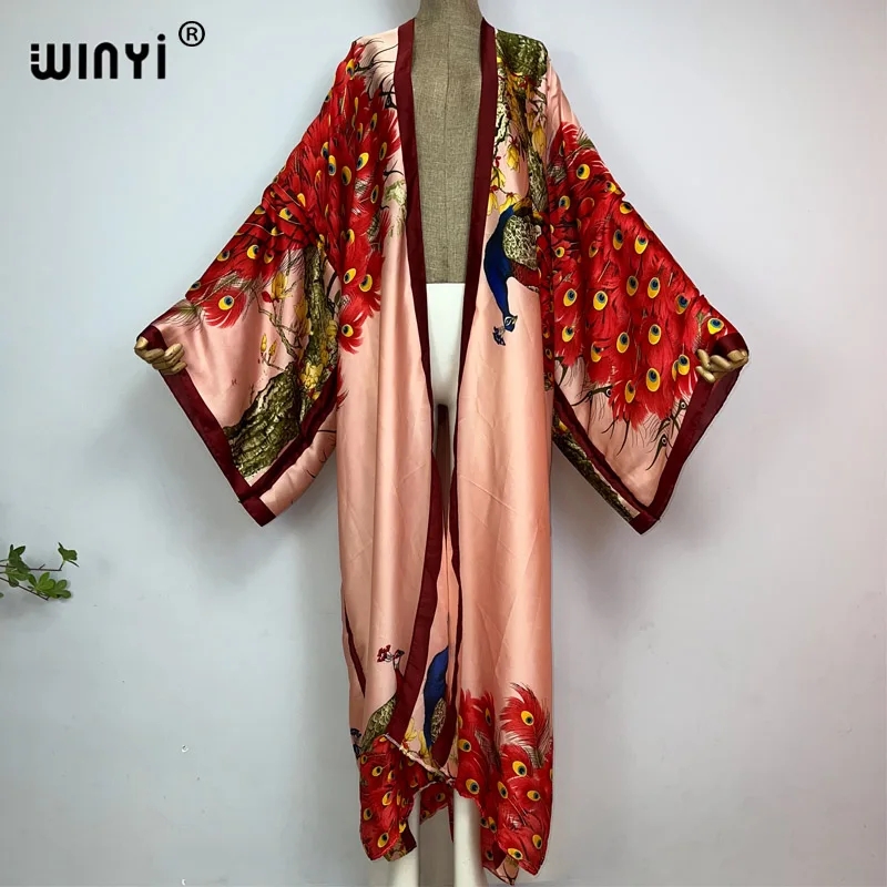 WINYI 2022 여름 여성용 카디건 스티치 칵테일  - Robe Silk Women 리뷰 및 가격
